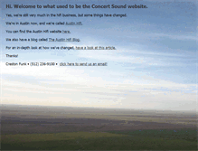 Tablet Screenshot of concertsoundusa.com